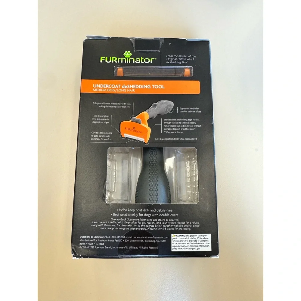 FURminator Undercoat deShedding Tool - Orange and Black